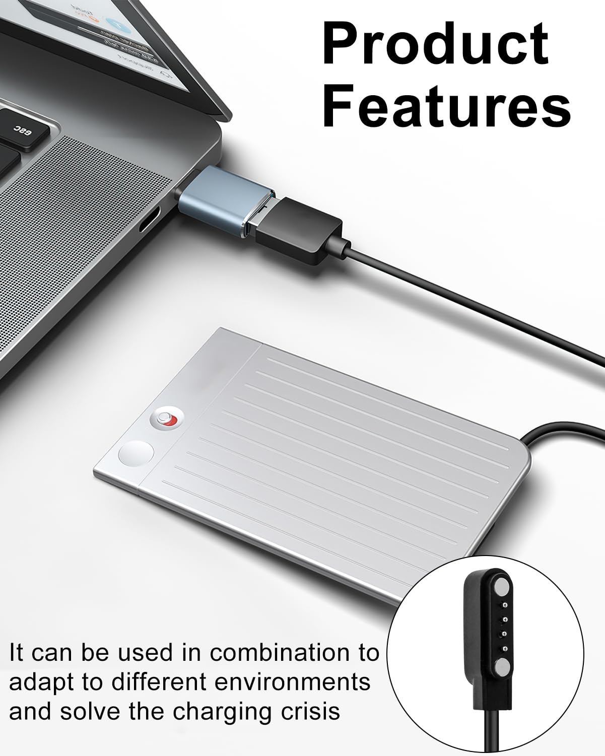 Ladedatum Kabel Ladegerät Adapter für PLAUD Note Pro AI Note AI Voice Recorder e