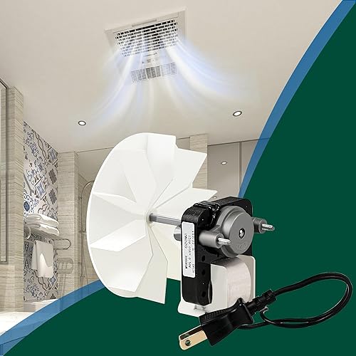 Miniatura 7 de Kit de motores eléctricos de repuesto universal SM550 para ventilador de baño para Nu-Tone B-roan 120V 50 CFM reemplaza C65878, VFM100, C01575,