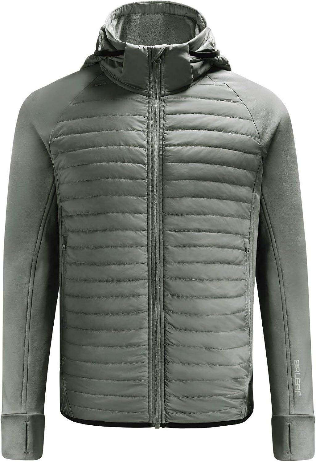 BALEAF Men's Lightweight Warm Puffer Jacket Winter Down Jacket Thermal Hybrid Hiking Coat Water Resistant Packable: Clothing