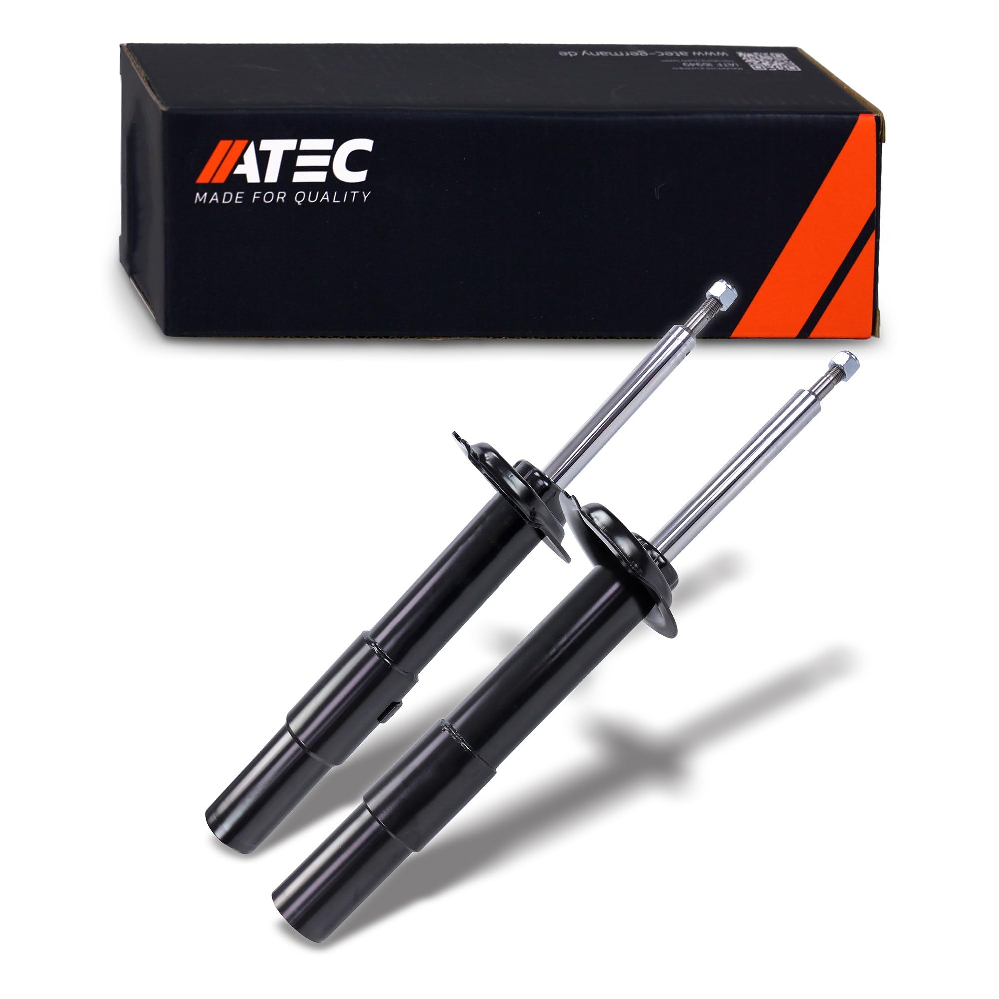ATEC Germany 2x Amortiguador de gas a presión puntal delantero bitubo,