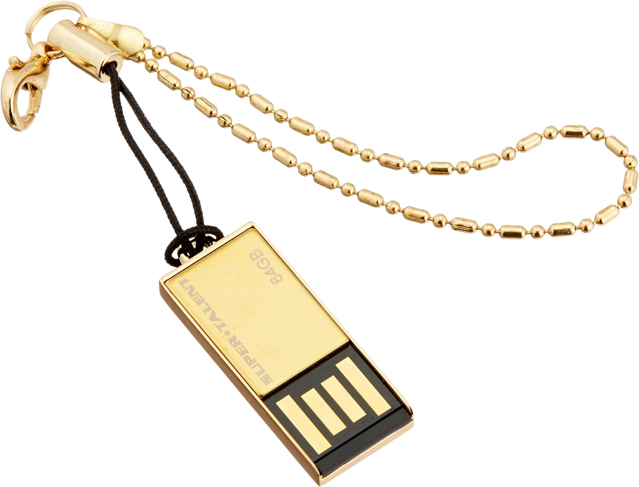 Super Talent Pico-C 64 GB Gold Limited Edition USB 2.0 Flash Drive, Rugged and Water Resistant (STU64GPCG)