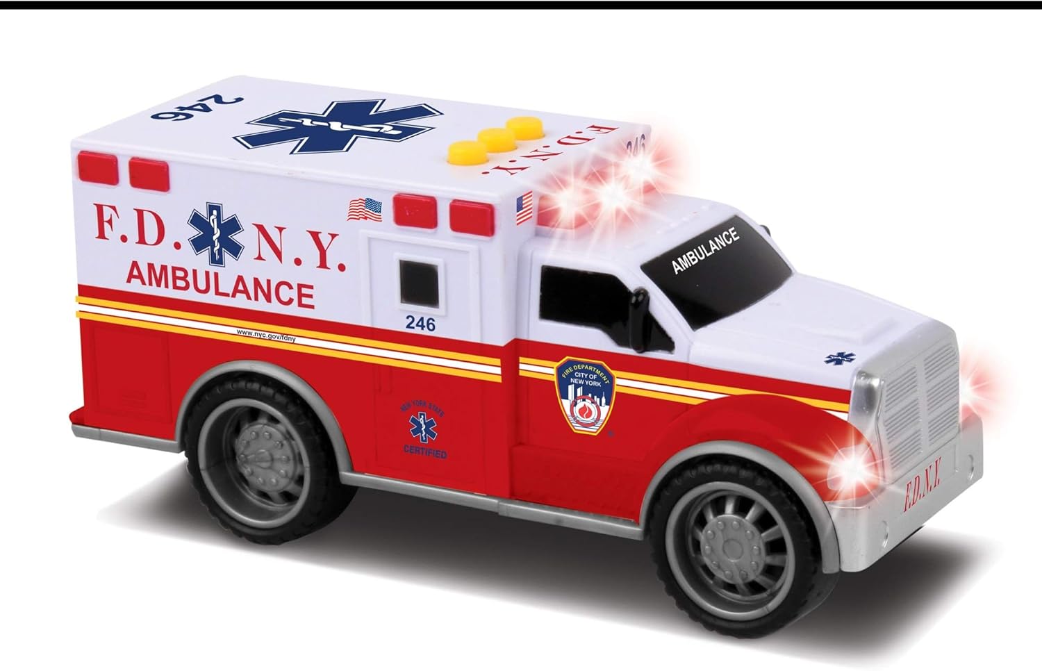 Daron FDNY Emergency Ambulance Toy with Lights & Sounds