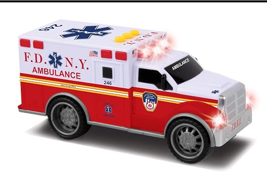 Daron FDNY Ambulance Toy with Lights & Sounds for Age 3+