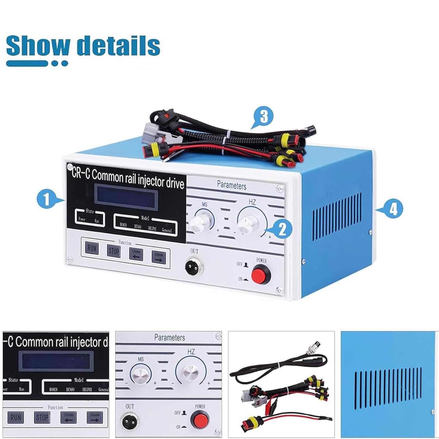 Kit De Compresión Para Comprobador De Inyectores Diésel, Comprobador Electromagnético De Inyectores Diésel Con Boquilla De Combustible S60h, Comprobador De Inyectores Cr-C