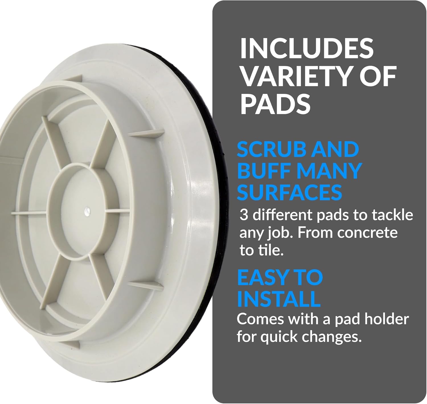 Prolux Core 13" Pad Set, Compatible with Units Purchased in 2021 and Older, Includes Waxing Stripping and Polishing Pads