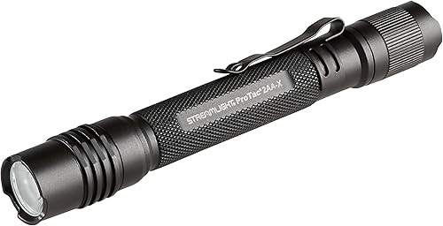Streamlight 88033 ProTac 2AA - Linterna táctica profesional de 250 lúmenes con baterías alcalinas y funda, negro, embalaje transparente al por menor