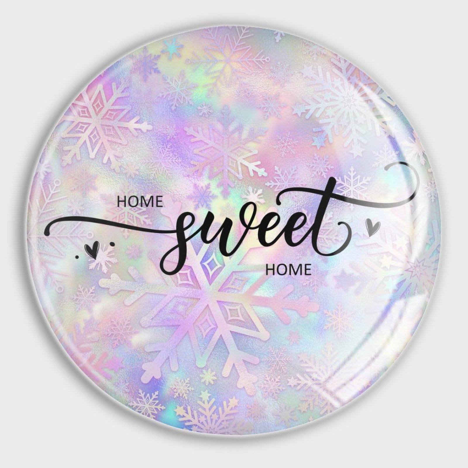 Aimants de réfrigérateur en verre pour mémo de cuisine - Magnets Home Sweet Home décoratifs