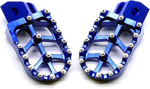 Miniatura 45 de MZS Estriberas de motocross anchas negras compatibles con KX250 KX450 KX250F KX450F KX250X KX450X CR125 CR250 CR250 CRF150R CRF250R CRF250 RALLY