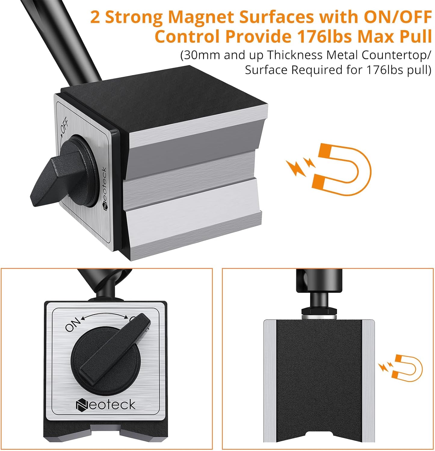 Neoteck 2-6 inch Digital Bore Gauge Set + 1 inch Dial Indicator Set