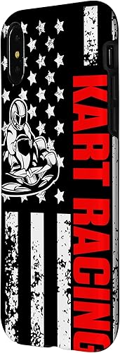 Miniatura 8 de Funda patriótica para iPhone 11 con diseño de bandera estadounidense para deportes Go Kart Racing