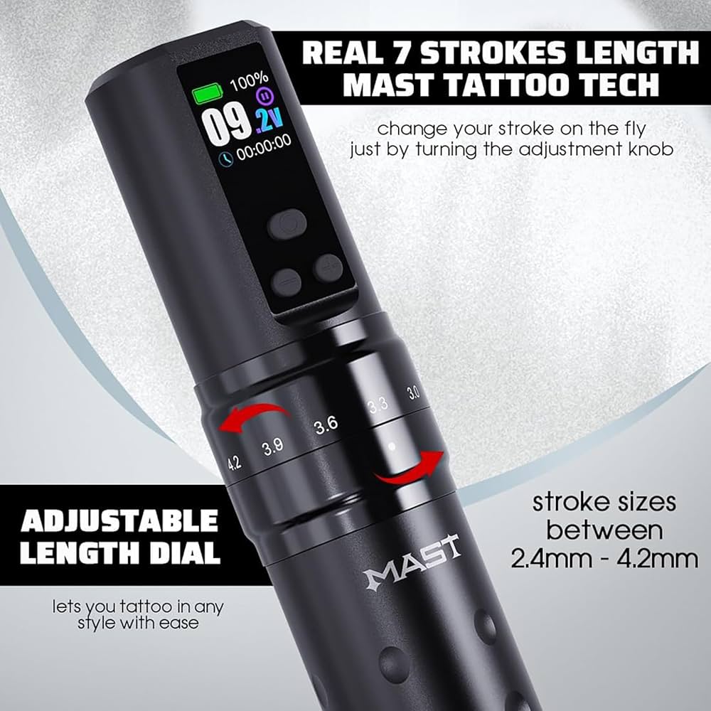 Mast Fold2 Pro Wireless Tattoo Machine Pen Rotary Tattoo Gun