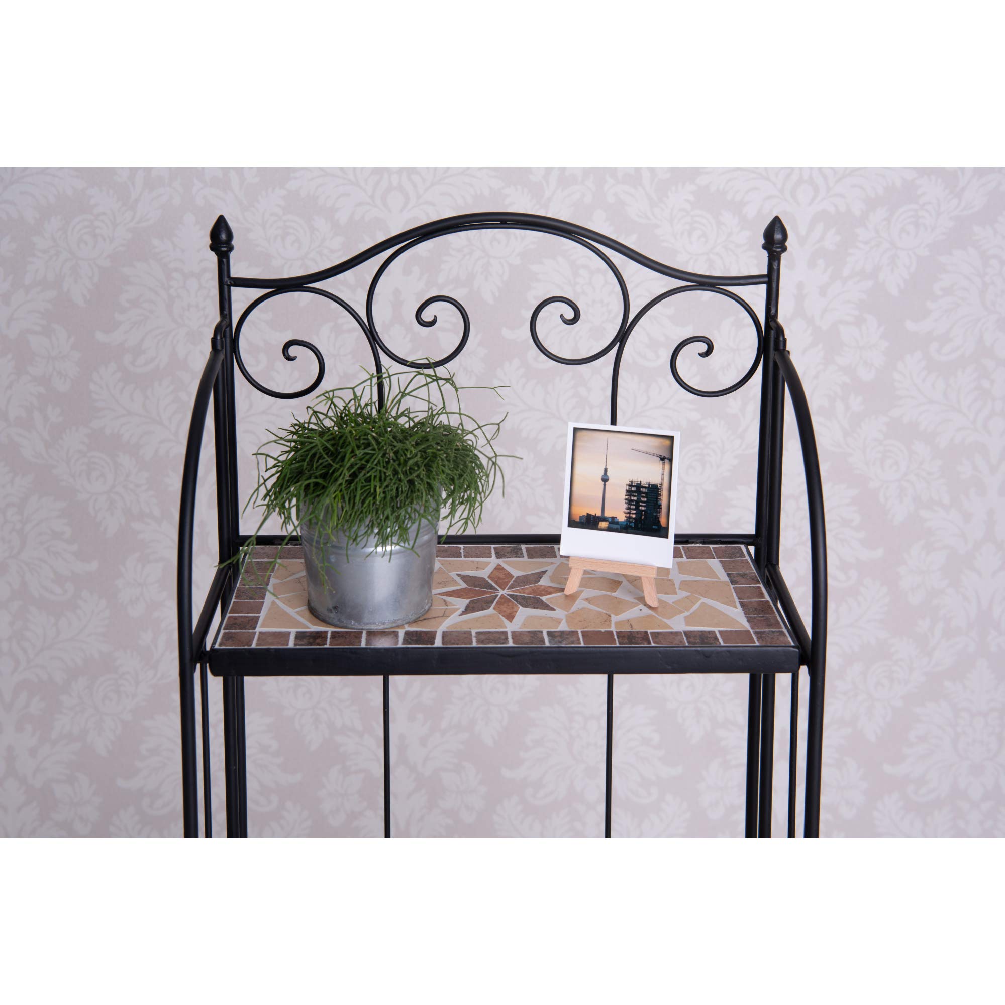dszapaci Blumentreppe Mosaik 115cm hoch 45cm breit Pflanztreppe Wandregal  Garten Metall Mosaik Blumenregal Metallregal Balkon Drauen: Amazon.de:  Garten
