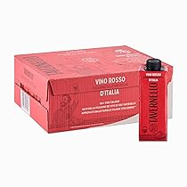 Tavernello Classico Vino Rosso d’Italia, Vino Equilibrato e Profumato, 11% Vol, Confezione con 48 Brik da 250 ml