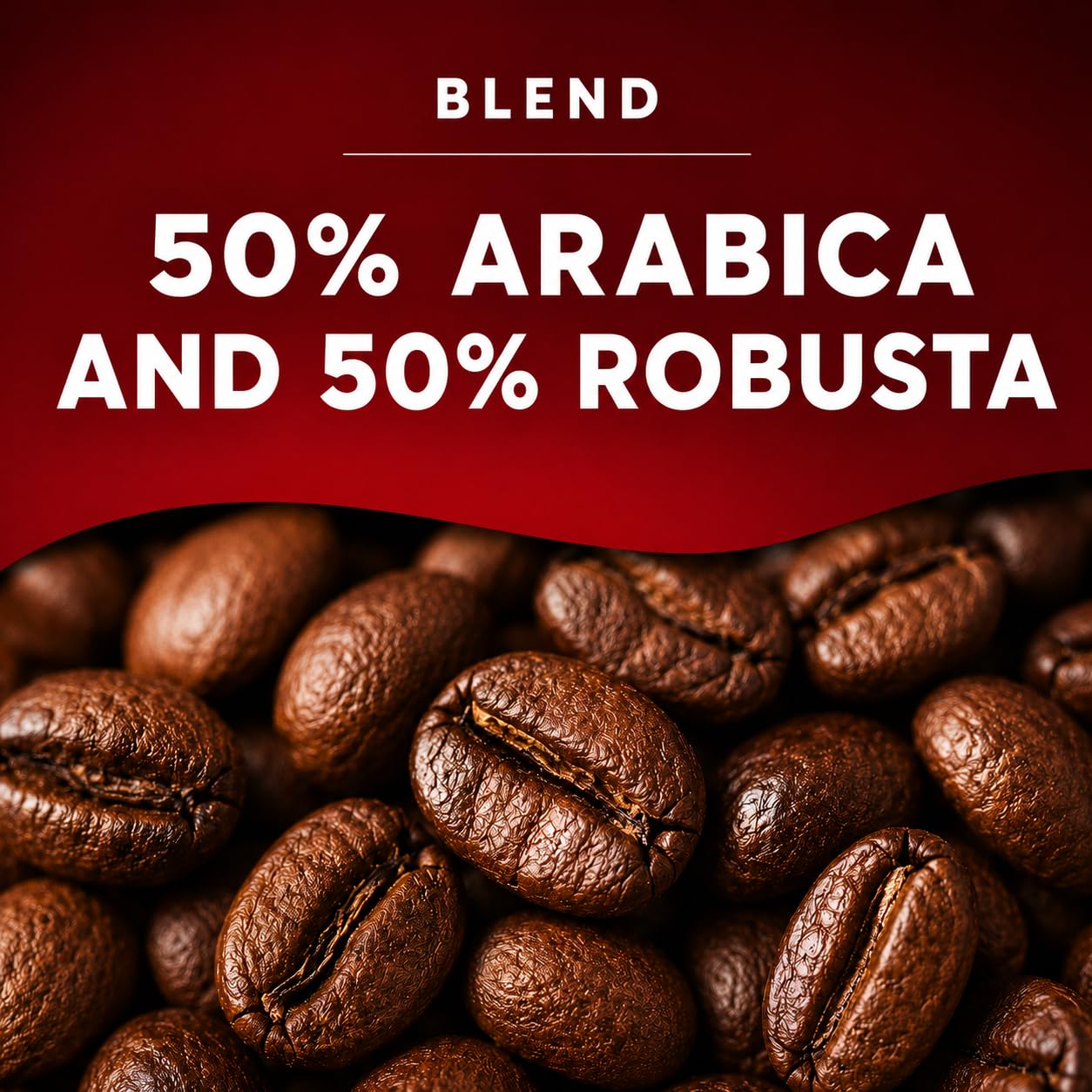 KUGA Caffè Crema Kawa ziarnista 250 g, całe ziarna, belgijskie palenie, 50% Arabica & 50% Robusta, łagodna, kremowa, do ekspresu automatycznego, kolbowego, French Press i kawiarki