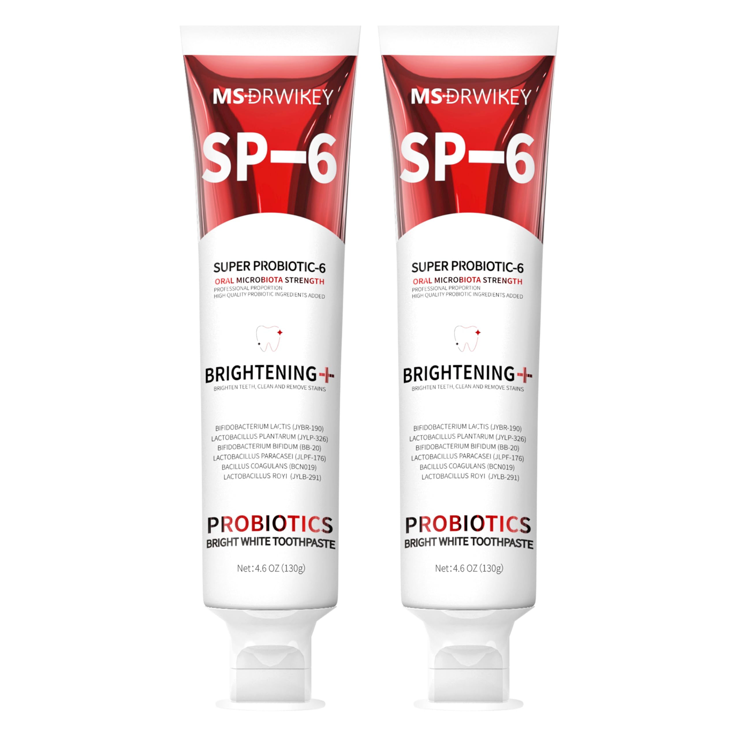 Sponsored Ad - SP-6 Probiotic Whitening Toothpaste - Enhanced Formula with 6 Probiotics for Teeth Whitening and Gum Health - Enamel-Safe, Fluoride-Free, Fresh Mint Flavor, 4.6oz (2)