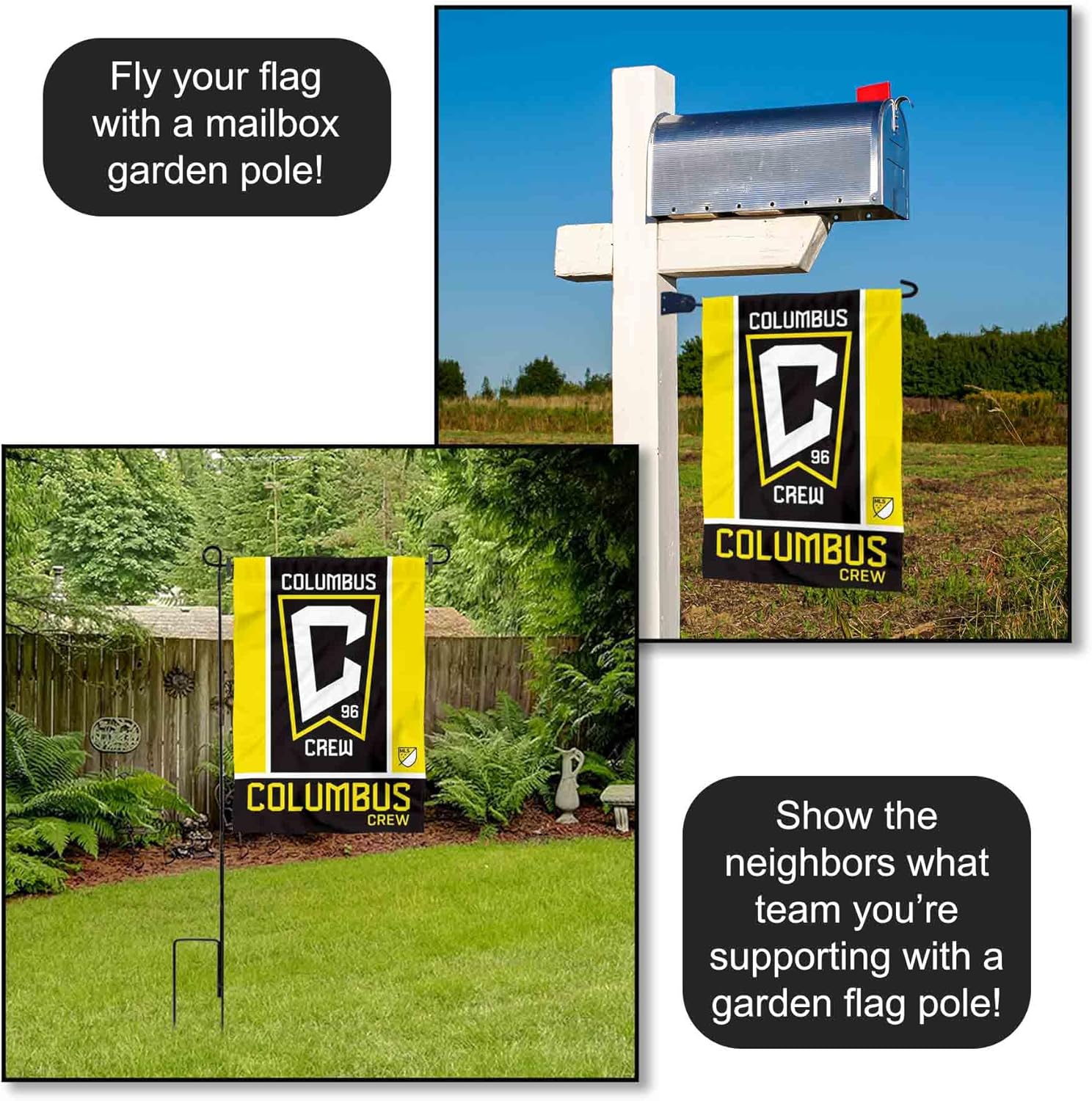 New England Soccer Double Sided Garden Flag - Image 4