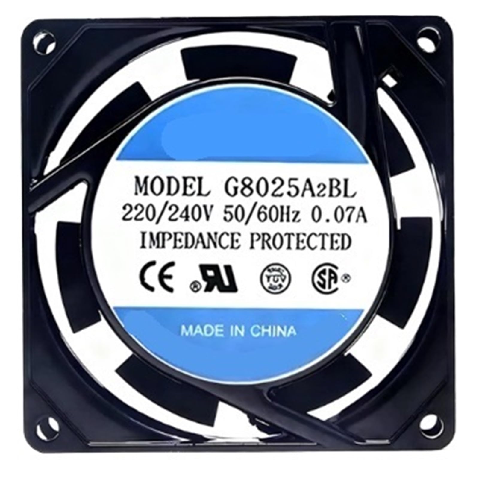 ZBWZXBDJ G8025A2BL 220/240V 50/60Hz 0.07A 8025 8CM Cooling Fan