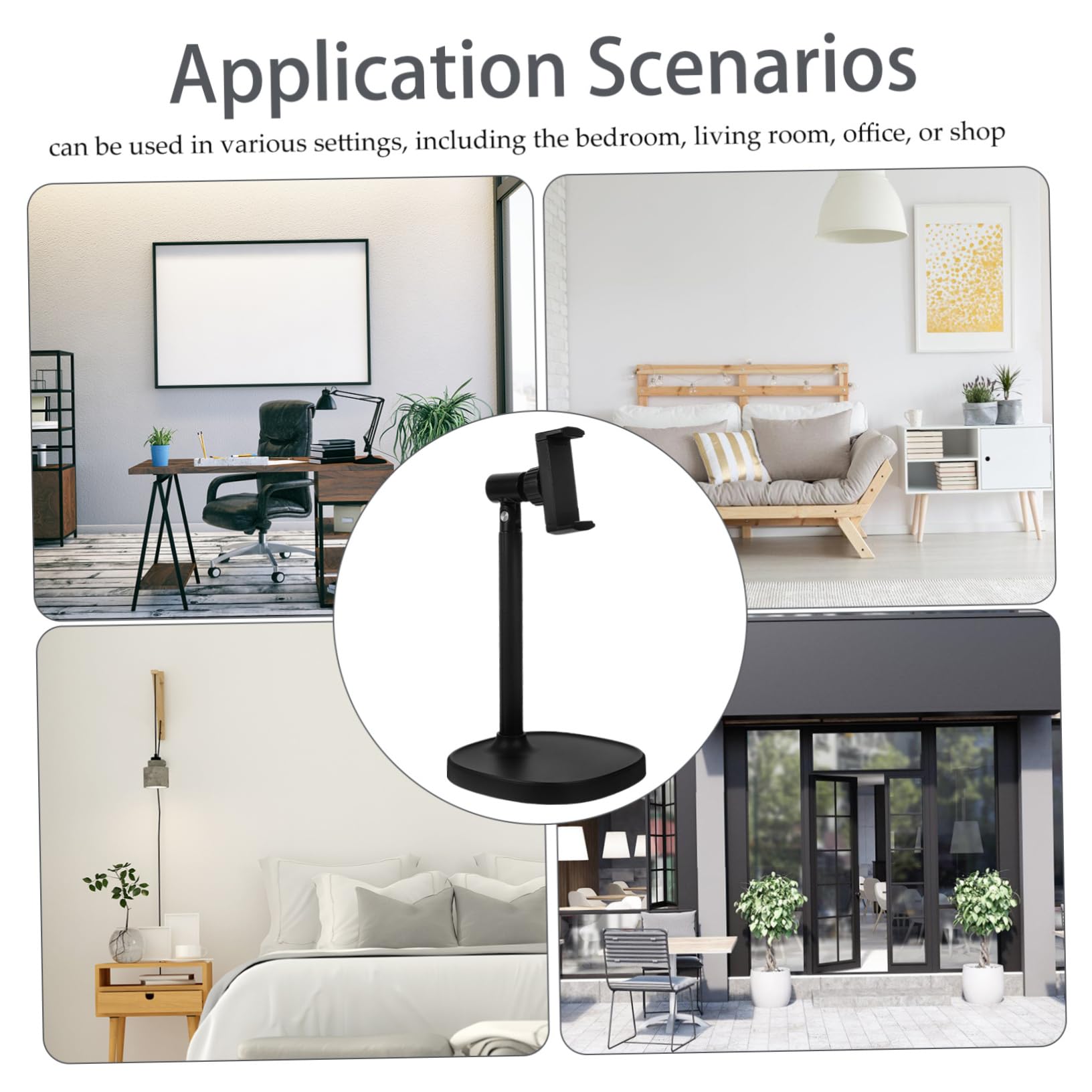 Supporto Regolabile Per Smartphone Da Scrivania Supporto Da Tavolo Portatile Per Telefono e Tablet Ottimizza Angolo Di Visione Per Casa e Ufficio Design Antiscivolo e Compatto