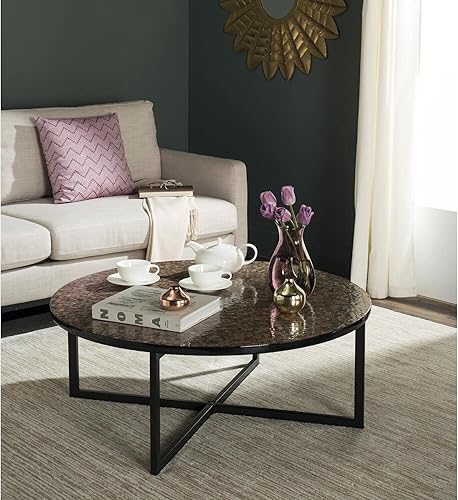 Miniatura 2 de SAFAVIEH Home Collection Cheyenne - Mesa de centro azul y blanca café/multicolor.,beige/multicolor.,Negro -