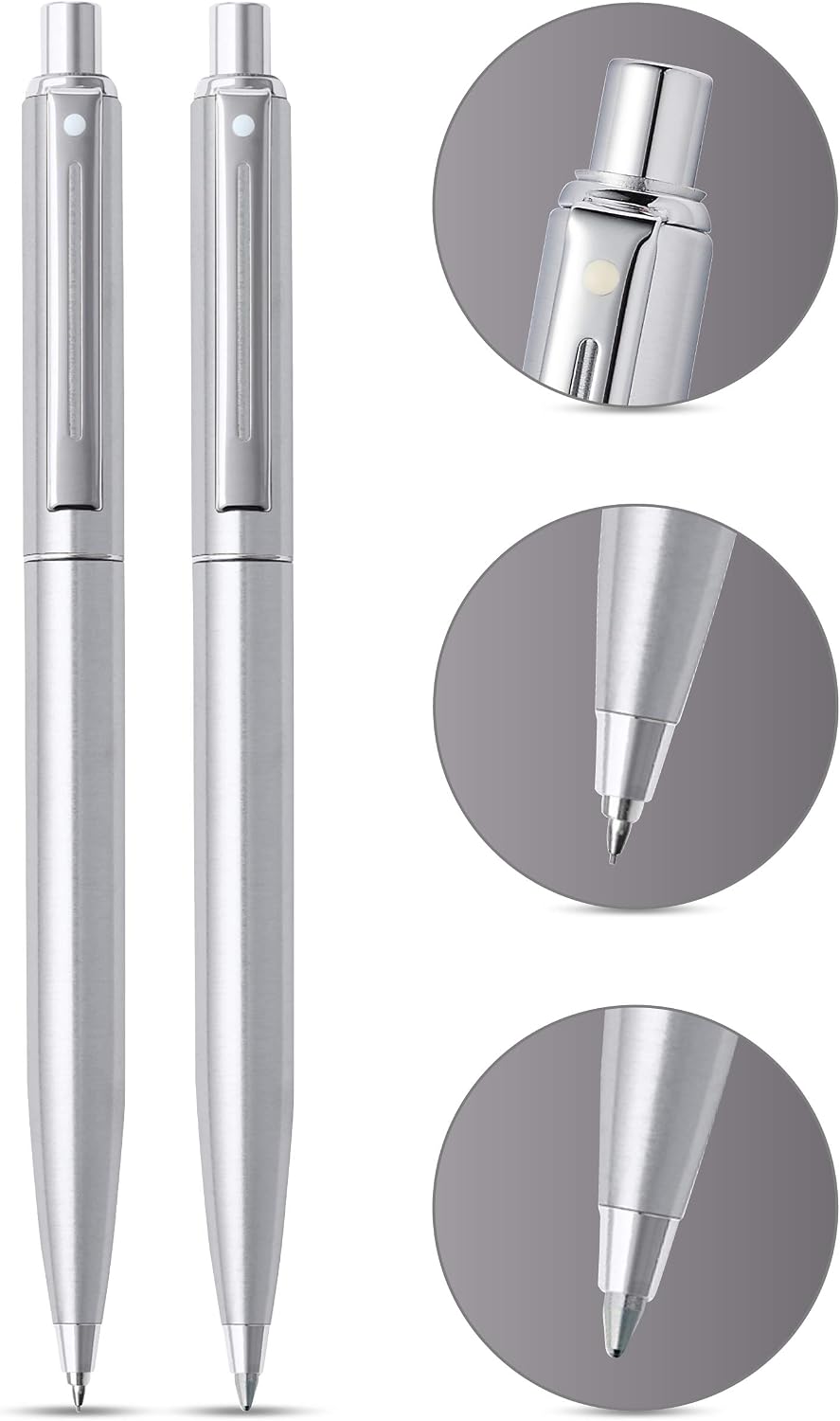 Sheaffer Sentinel Brushed Chrome Ballpoint Pen & 0.7mm Pencil