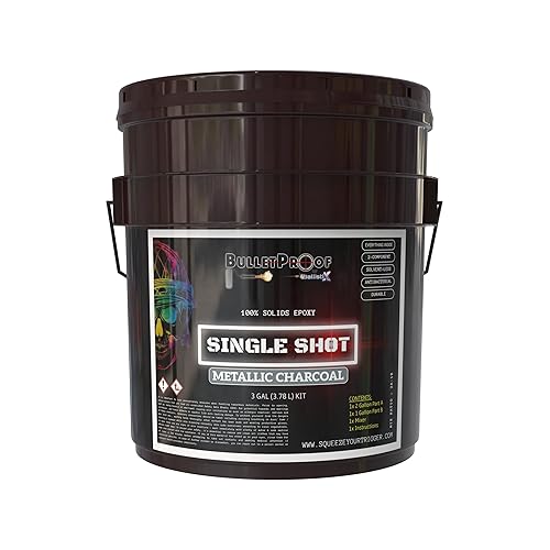 Resinas a prueba de balas un solo disparo Kit de resina epoxi 100% sĂłlida (3 galones) sin disolventes, acabado de capa brillante de dos Resinas a prueba de balas un solo disparo Kit de resina epoxi 100% sĂłlida (3 galones) sin disolventes, acabado de capa brillante de dos
