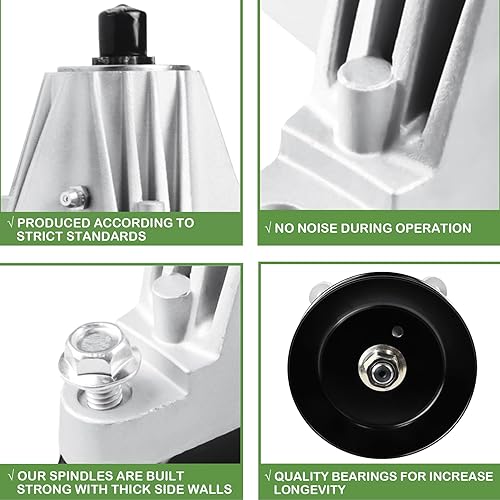 Miniatura 4 de AEagle Polea de husillo para cubierta MTD Cub Cadet 46 pulgadas XT1-LT46 XT2-LX46 KH KW FAB 918-06977A 918-06977 2 unidades