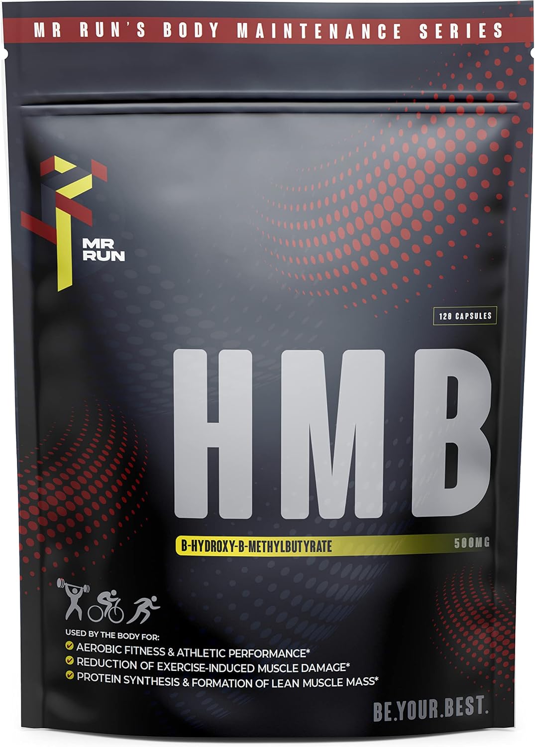 Mr Run's HMB, Muscle Strength & Fitness, 1000mg per Serving, Protect from Muscle Loss During Calorie Cutting
