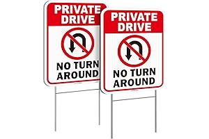 16"x12" No Turn Around Signs