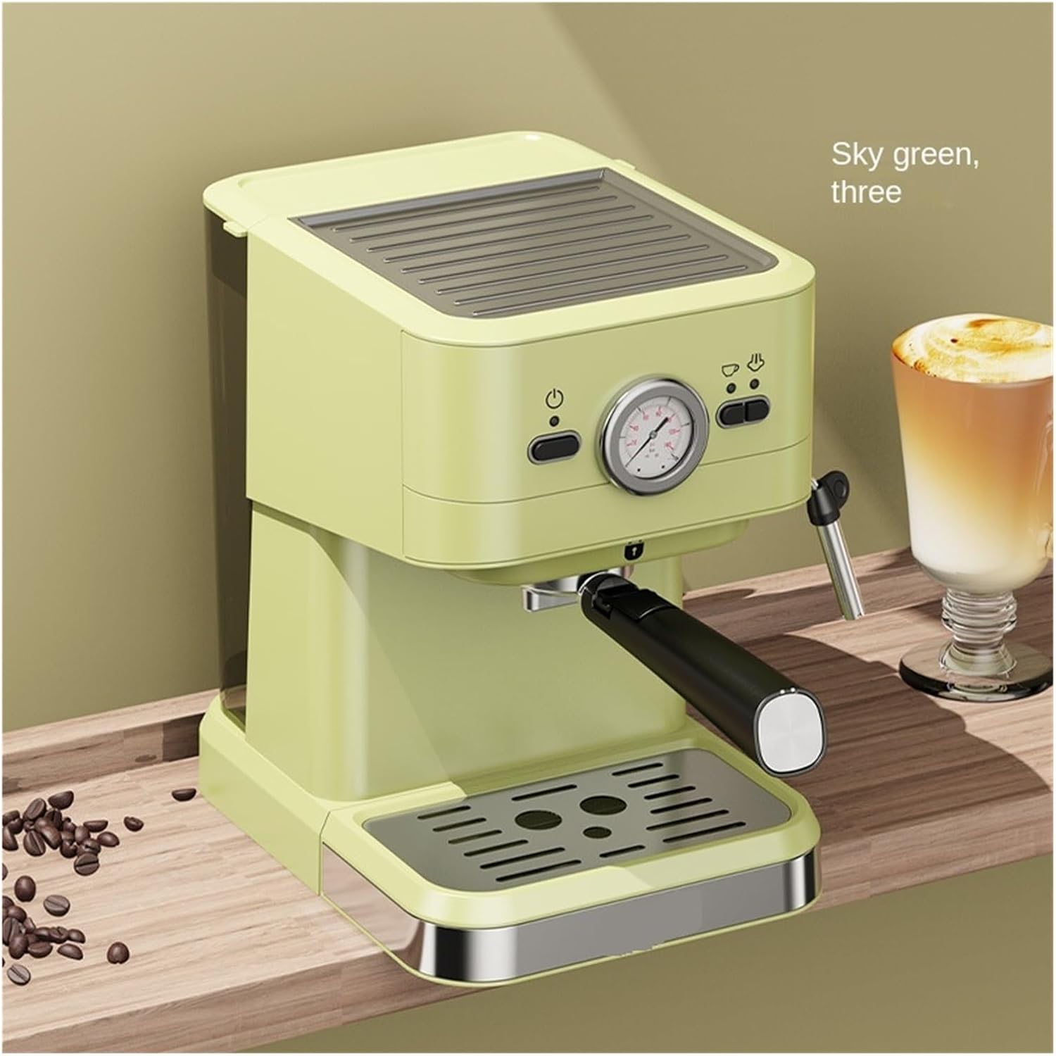Portable Espresso Coffee Machine Home Full Semi-Automatic Bean Grinder Commercial Makers