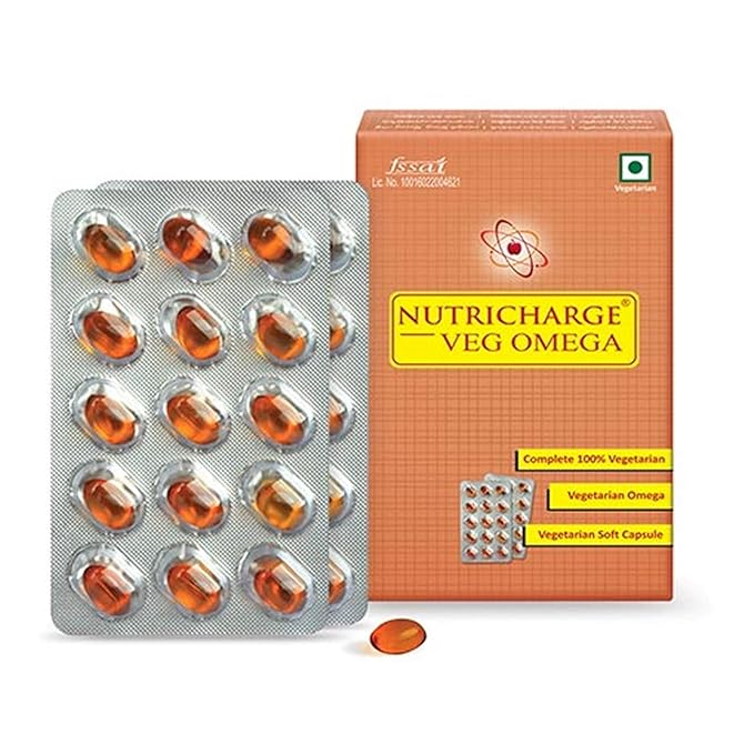 Nutricharge Veg OMEGA (Pack Of 30 Soft Capsule by RCM) Amazon.in