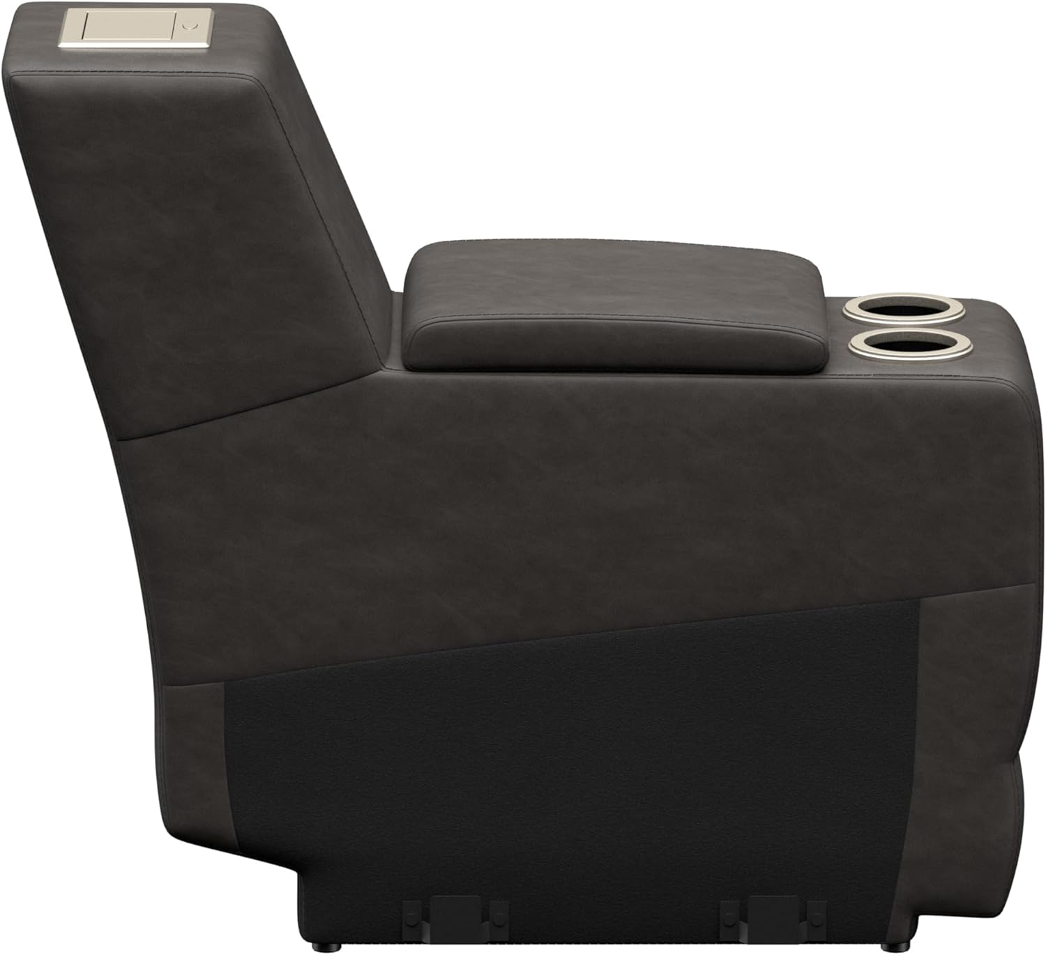 THOMAS PAYNE Signature Seismic Series McCoy RV Theater Seating 12" Center Console with Storage Compartment, Dual Cupholders, 110V Power Pop-Up Outlet with Two USB Ports - 2024044203