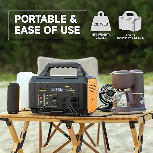 Miniatura 7 de Estación de energía portátil de 1024 Wh, generador solar LiFePO4 (LFP) con salida de CA de 120 V, carga rápida, generador eléctrico para caravana,