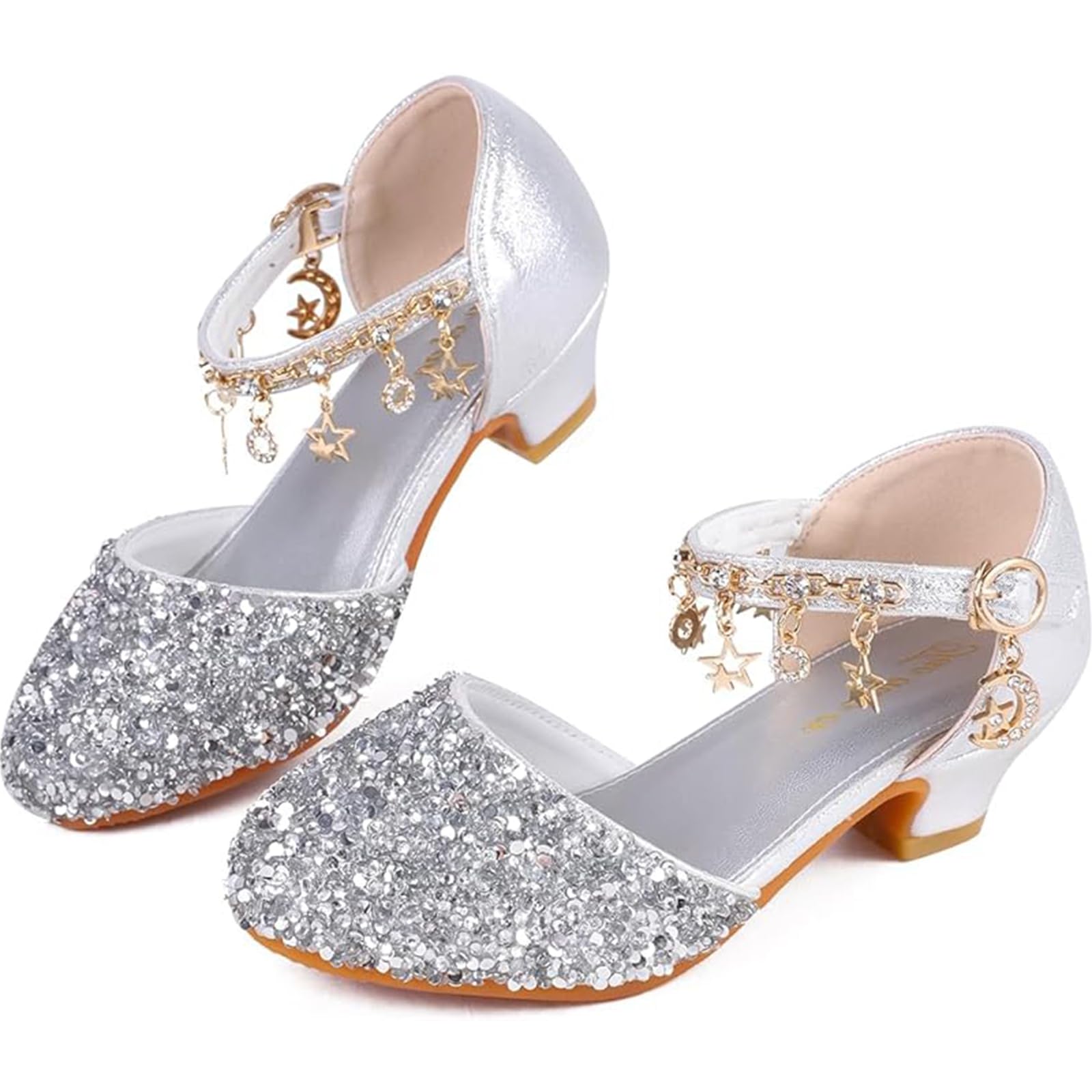 Girl's Princess Mary Jane Pump Shoes - Pink Silver Blue Purple White - Size 12 Months — view 10