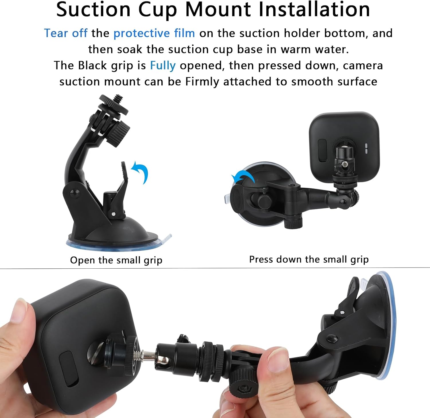 TEKCAM Suction Cup Mount Compatible with Blink Outdoor 4, 3, Blink Mini 2, Blink Mini, Camera Window Mount Compatible with Blink Outdoor 4 (4th Gen), 2 Pack image 2