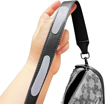 Anti-Slip Shoulder Bag Strap Gripper Holder, Purse Strap Non-Slip Pad Sticker Handbag Grip for Backpack, Clear, 12PCS