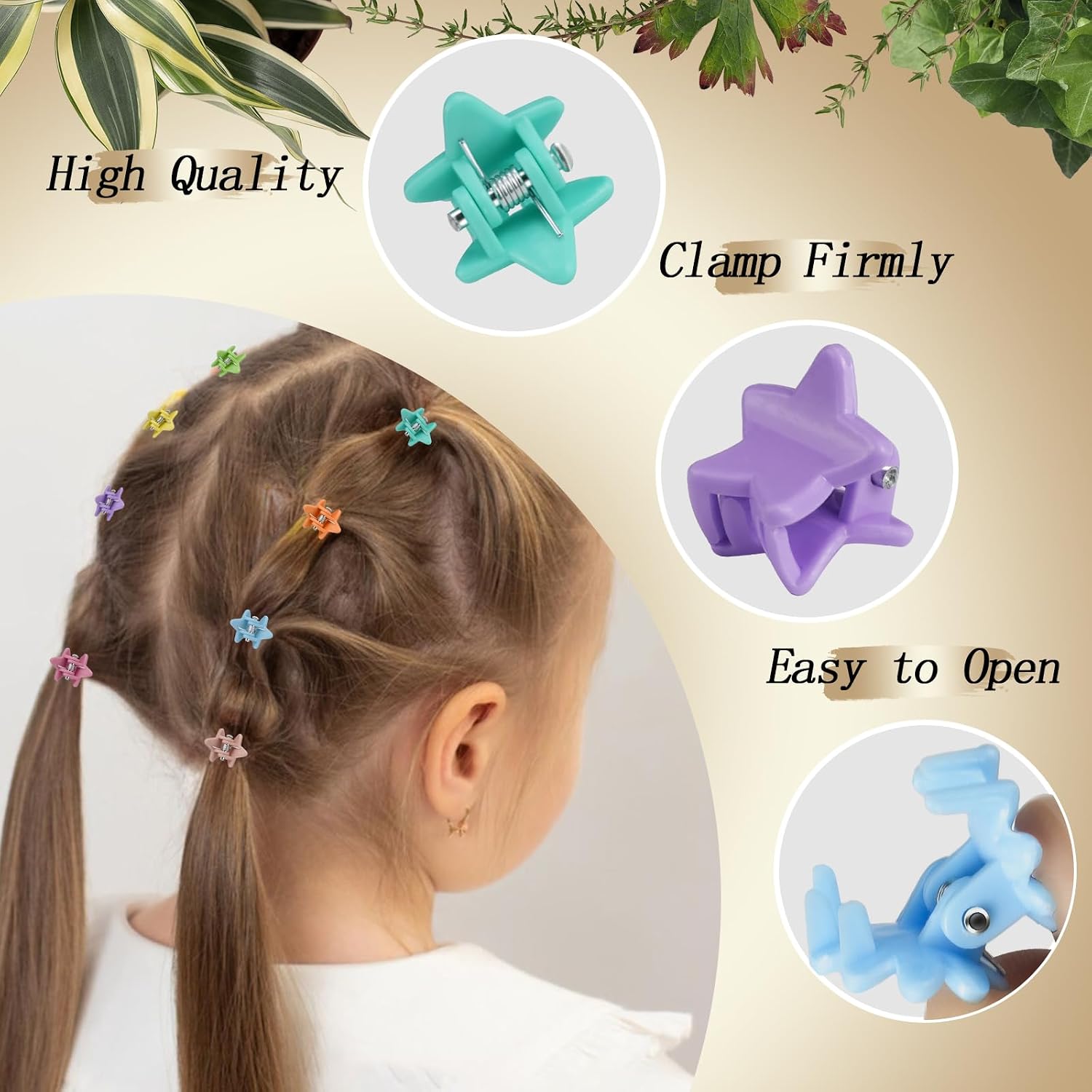 KANPRINCESS 70PCS Mini Claw Clips Small Hair Clips With Fancy Box Star Hair Accessories for Women, Girls, Kids - Colorful Gift Set (Star-SET9) image 3