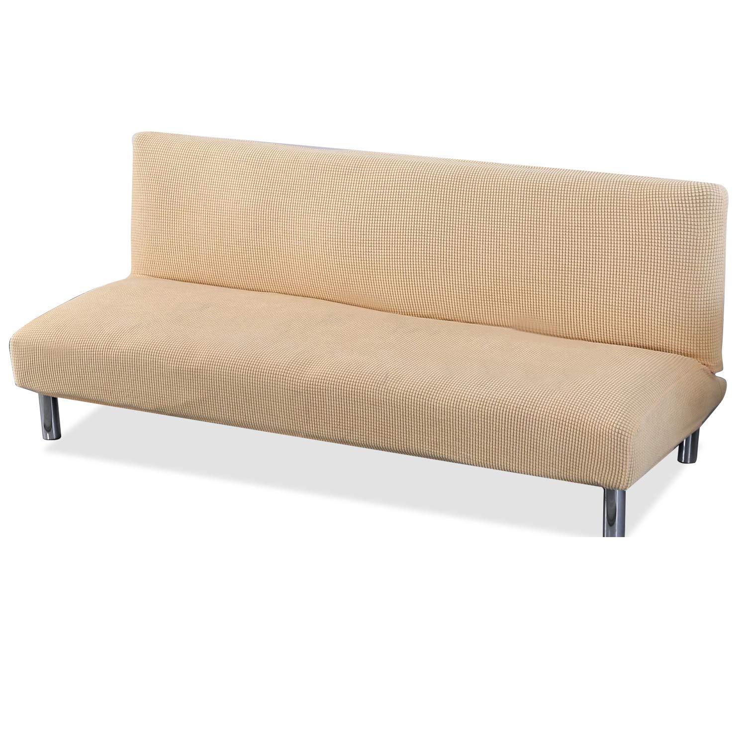 Housse de protection de canapé-lit sans accoudoirs lavable pour masquer l'usure du tissu