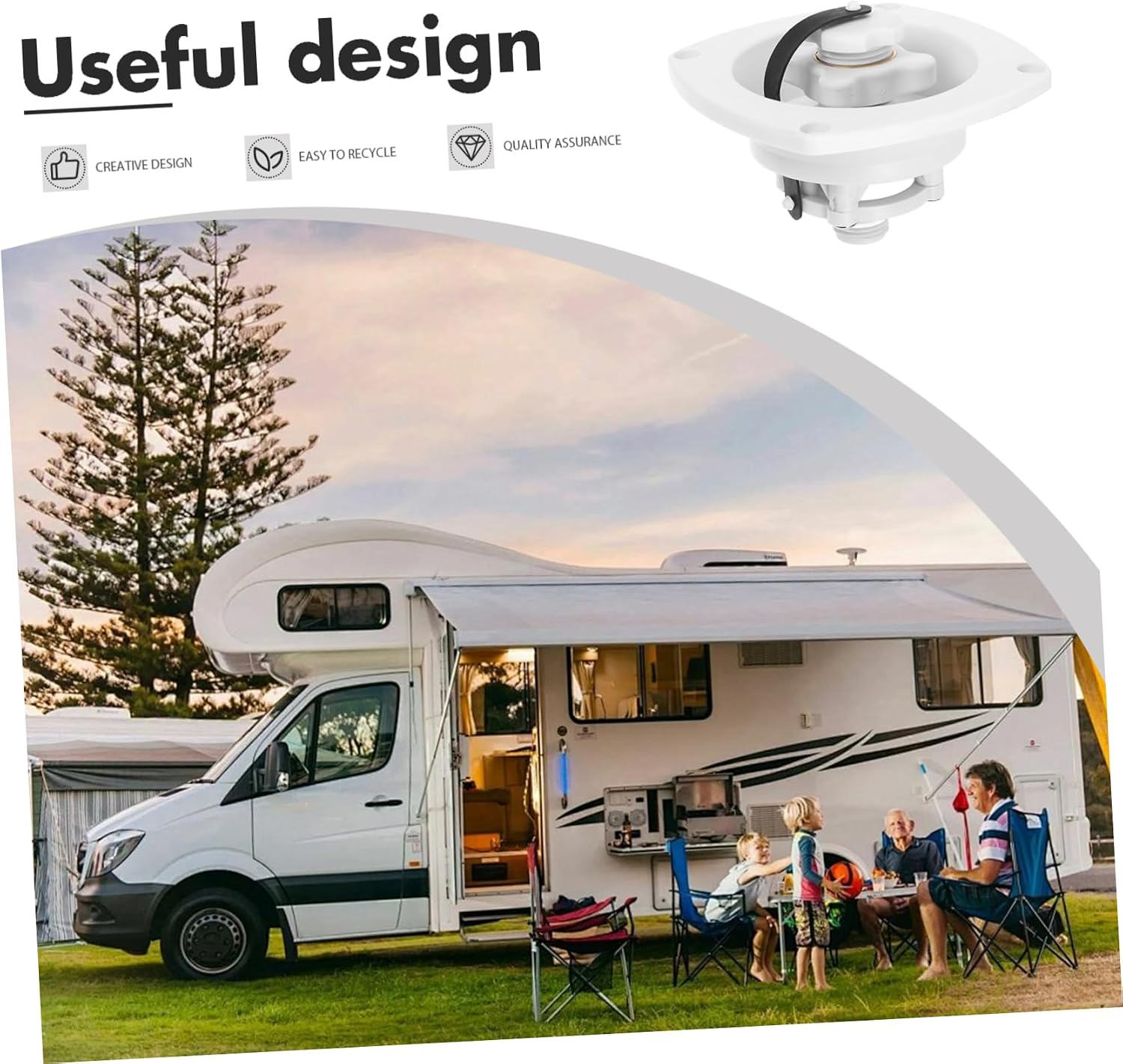 White Camper Water Fill Inlet Rv Water Fill Inlet Water Fill Inlet Pp Trailer Water Fill Inlet