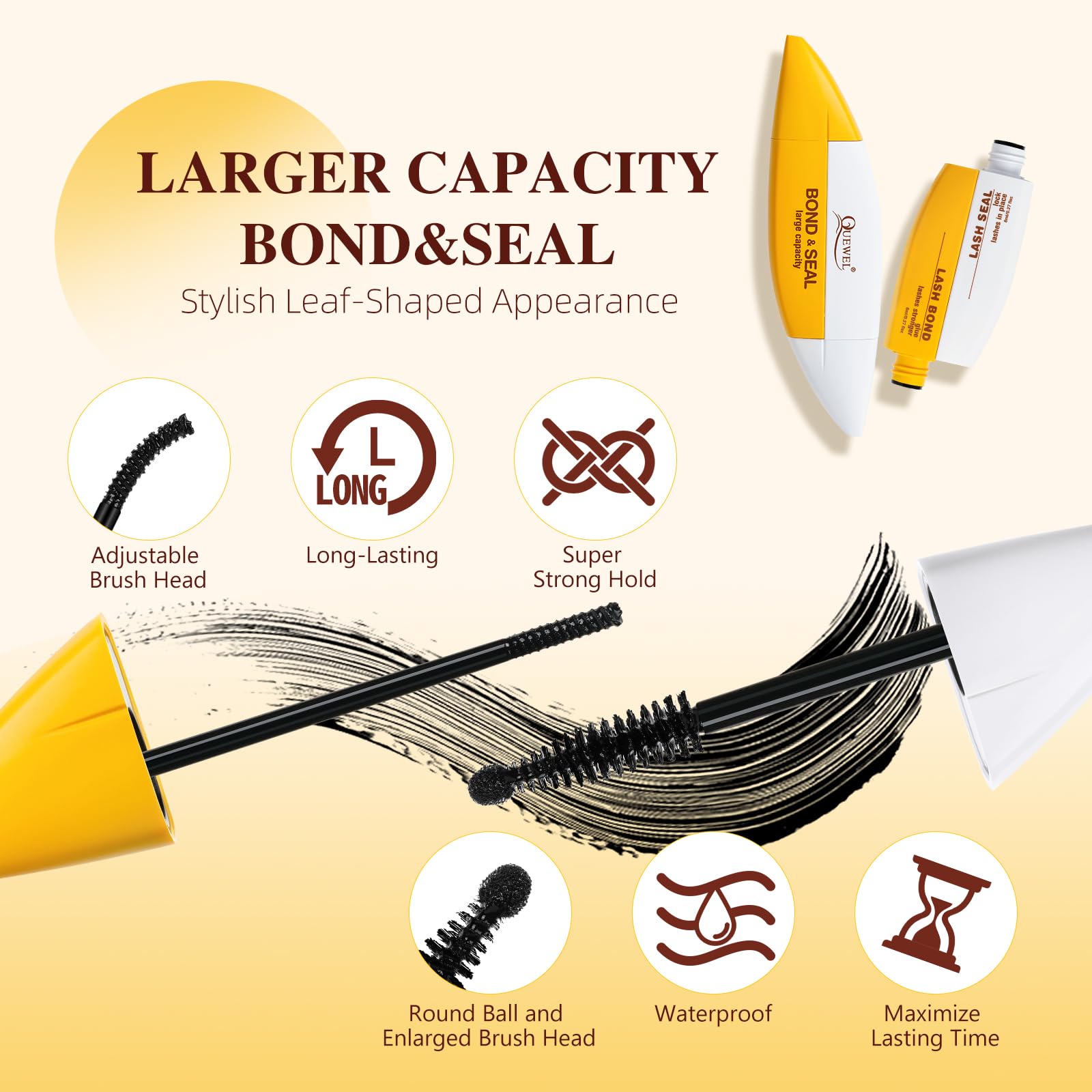 QUEWEL Fairy-Lash-Clusters Kit Cute Style, 144pcs Manga-Lash-Clusters Kit Mix10-18mm Wispy Natural Invisible Band Eyelash Clusters Kit for DIY Cluster Eyelash Extensions(Fairy 4 Set)