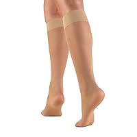Vista 2 de Truform 1763, medias de compresión, finas, hasta la rodilla, 8–15 mmhg., 1763BG-M, M, Beige, 1, 1