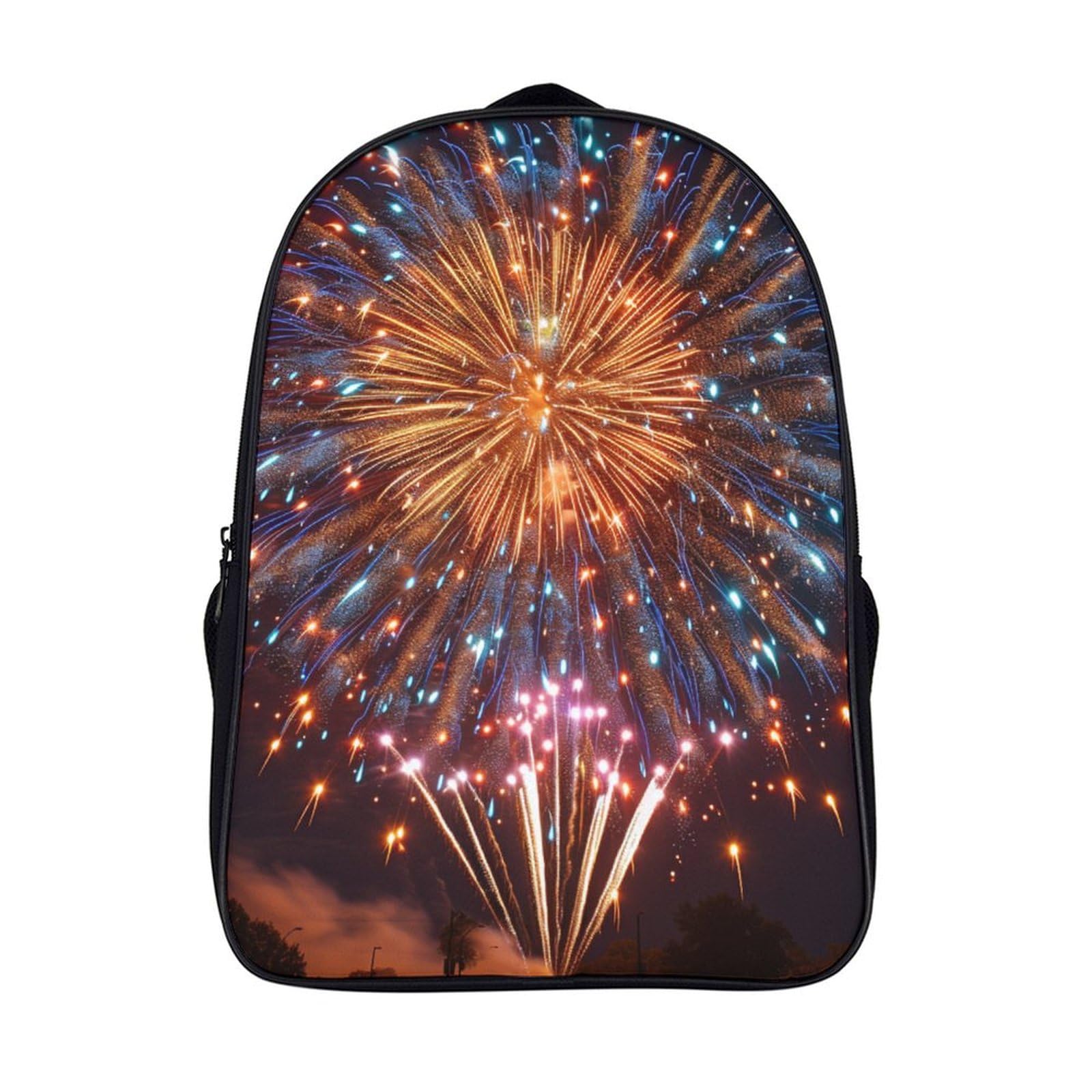 Mochila escolar Fireworks infantil impermeable con correas ajustables para libros 7