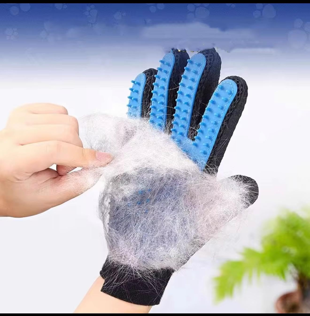 Pet Grooming Gloves, Multipurpose De-shedding and Massage Gloves for Dogs and Cats(pink pair) - Image 4