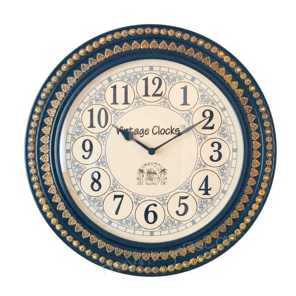 Vintage Clock Brass Handcrafted Wall Clock/One Year Warranty / 1623-10-H — Amazon image 6