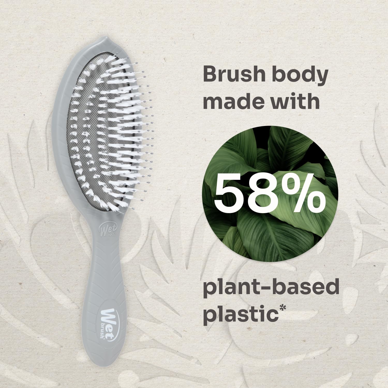 Wet Brush Go Green Charcoal Infused Detangling Hair Brush - Pain-Free Ultra-Soft Detangler Bristles Glide Through Tangles with Ease - Protects Against Split Ends