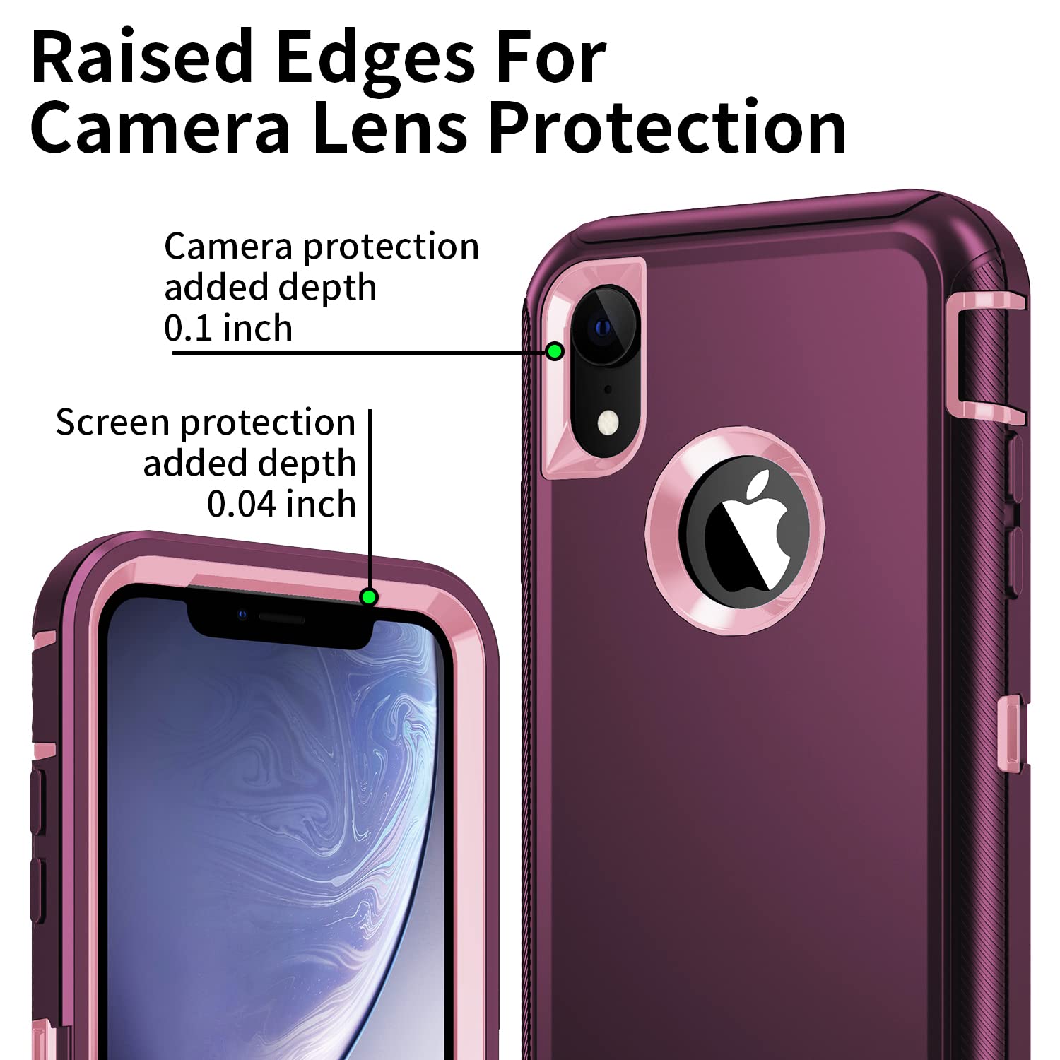Amazon.com: Mieziba for iPhone XR Case, Heavy Duty Shockproof Dust