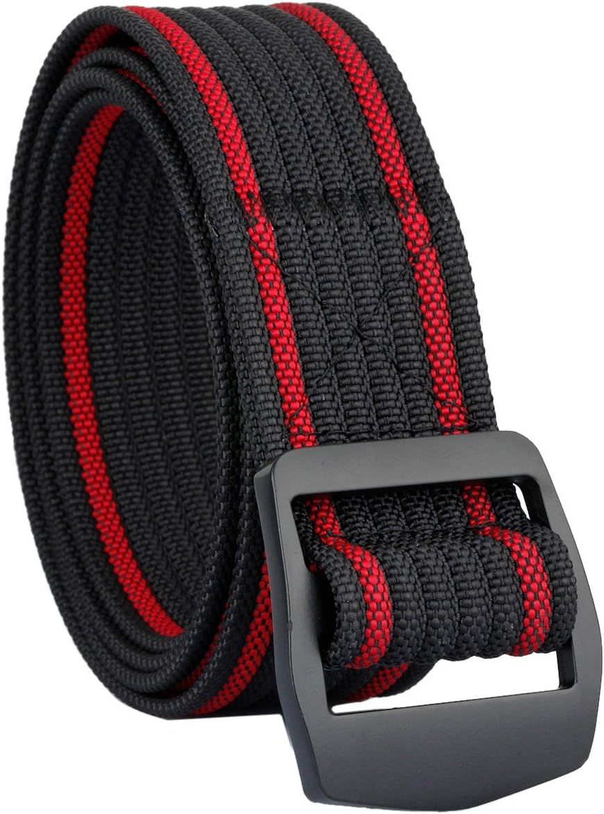 moonsix Nylon Belts for Men,Tactical Style Webbing Duty Military Belt with Metal Buckle