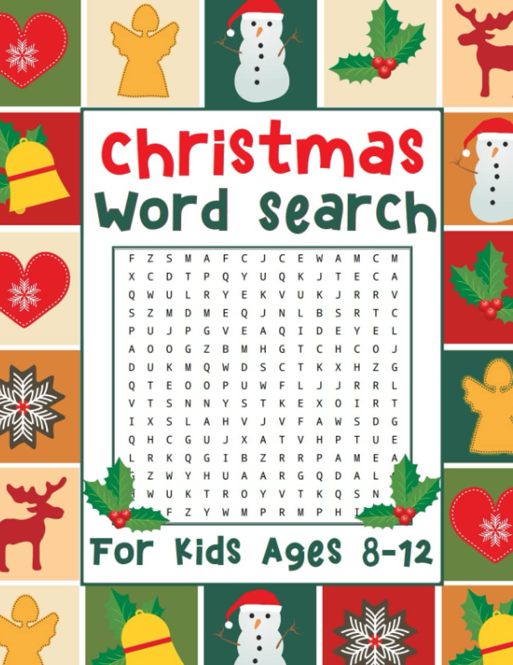 Christmas Word Search For Kids Ages 8-12: Winter Christmas Themed Word Searches Puzzles