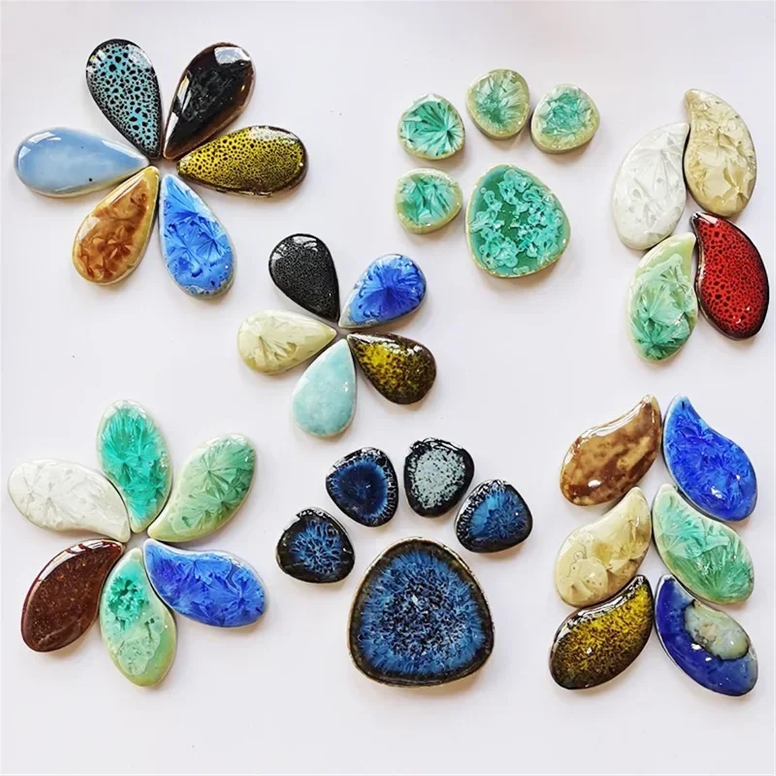 Azulejos de mosaico cerámica, Kit bricolaje, 100g, artesanía Multicolor, Hobby, decoración del hogar(24)