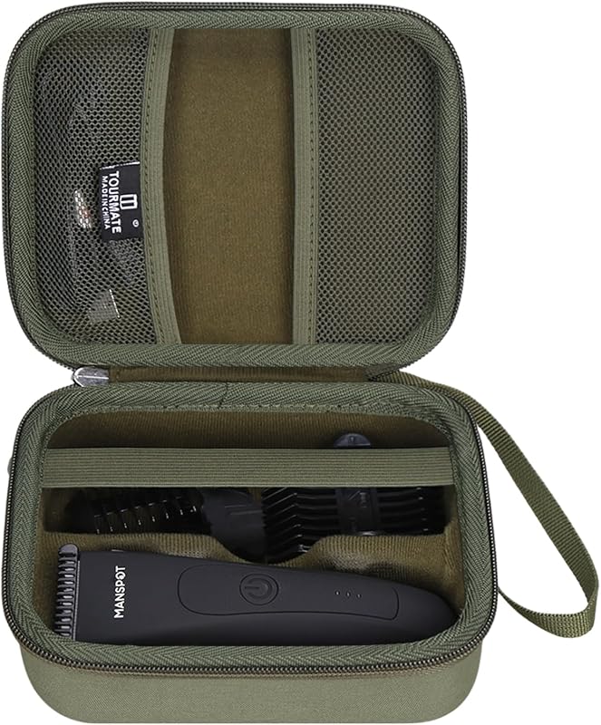 Estojo rígido Tourmate para aparador elétrico MANSPOT, verde militar