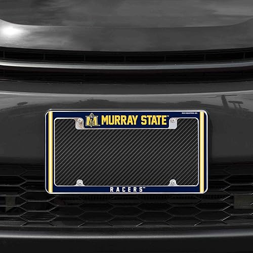 Miniatura 230 de Rico Industries NCAA Classic 12" x 6" Chrome All Over Automotive License Plate Frame for Car/Truck/SUV